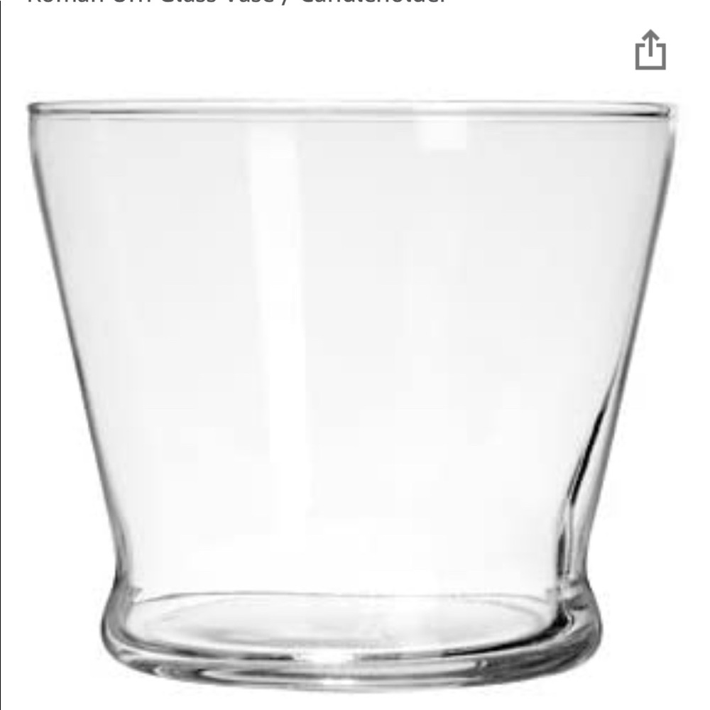 Roman Urn Glass Vase / Candleholder